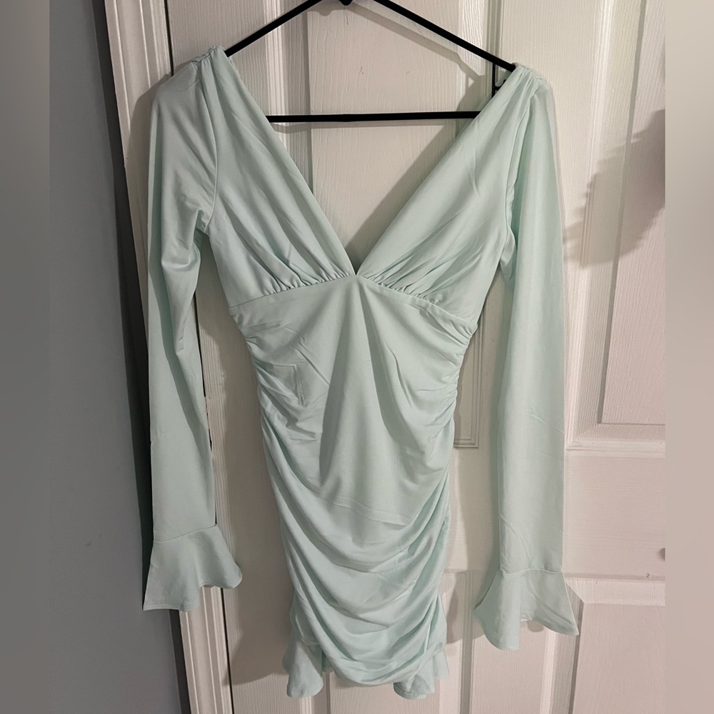 Leanne Jersey Gathered Mini dress